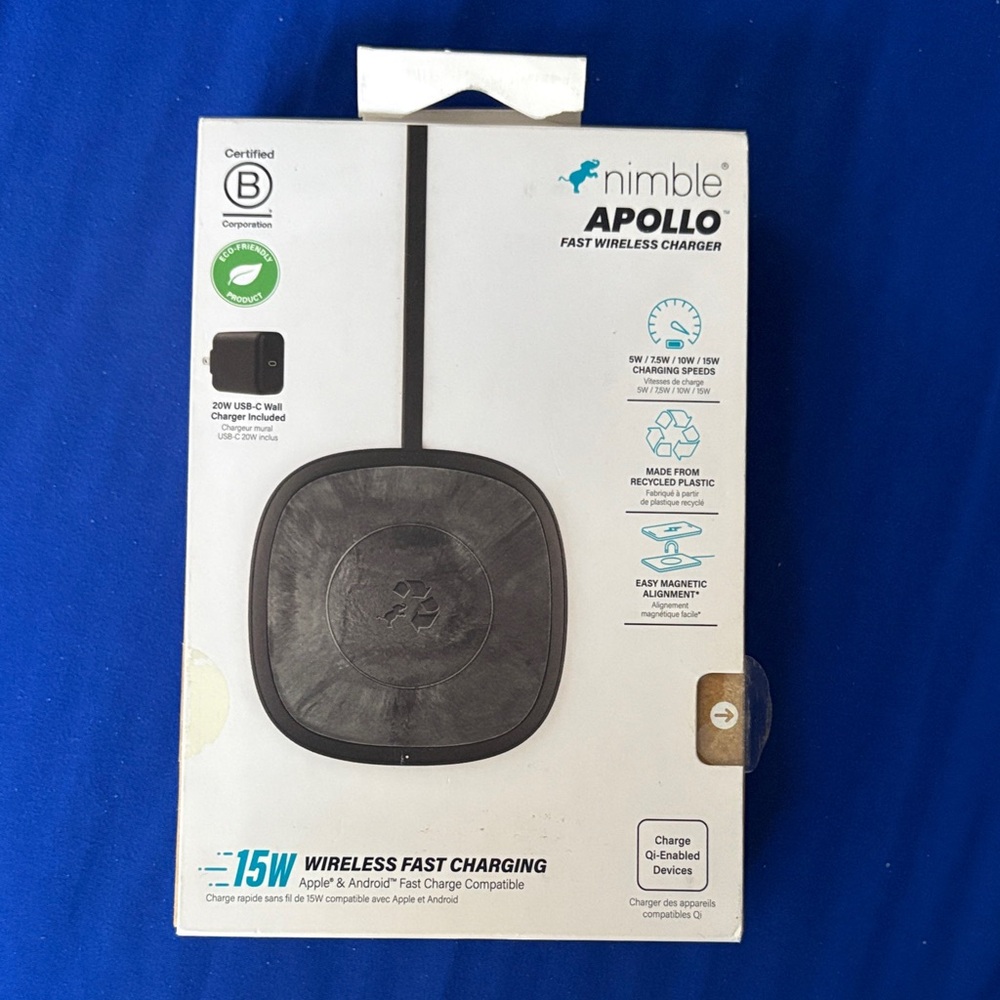 Apollo Black Wireless Charger